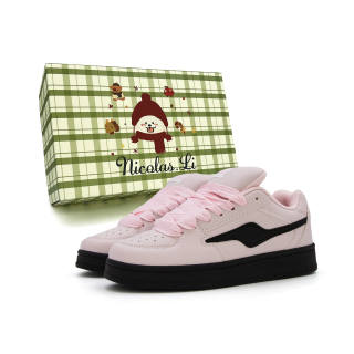 Nicolas.Li Dopamine Dressing Collection Niche Design Microfiber Leather Low top Skateboard Shoes Women's
