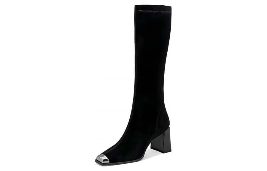 JESSICA SOPHIA Knee high Boots 7cm Women's Black