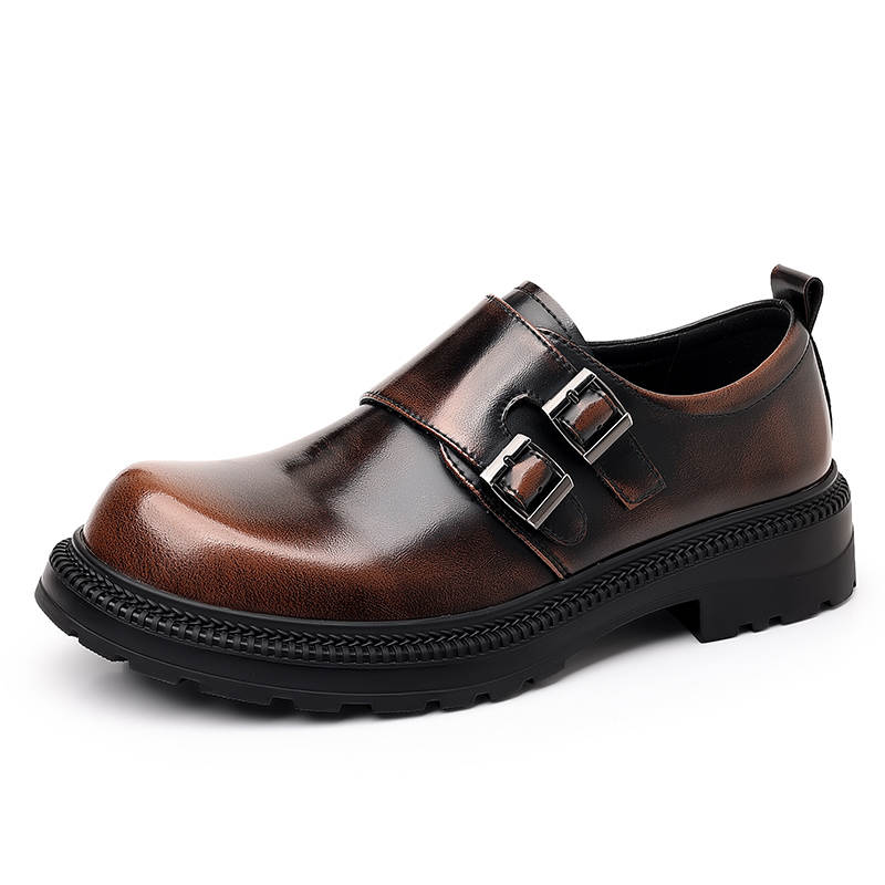 DAOTUSEN Men's Casual Shoes Men's Low Top Gray Brown