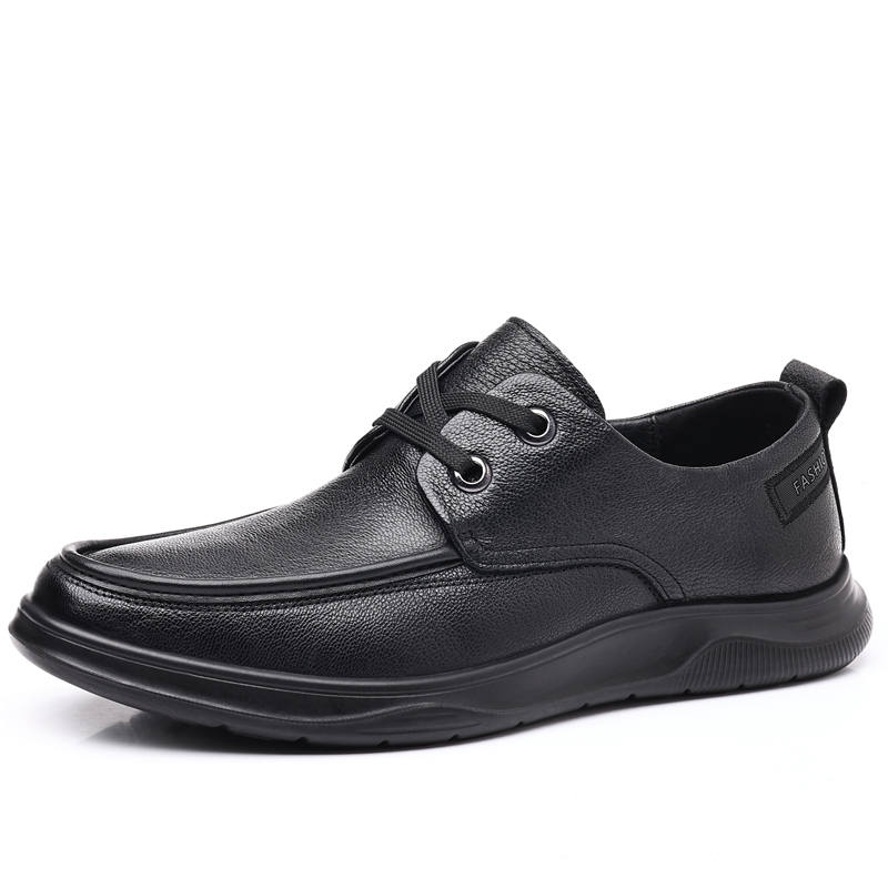 YISHUANGXIEDETONGHUA Sheepskin Casual Shoes Men's