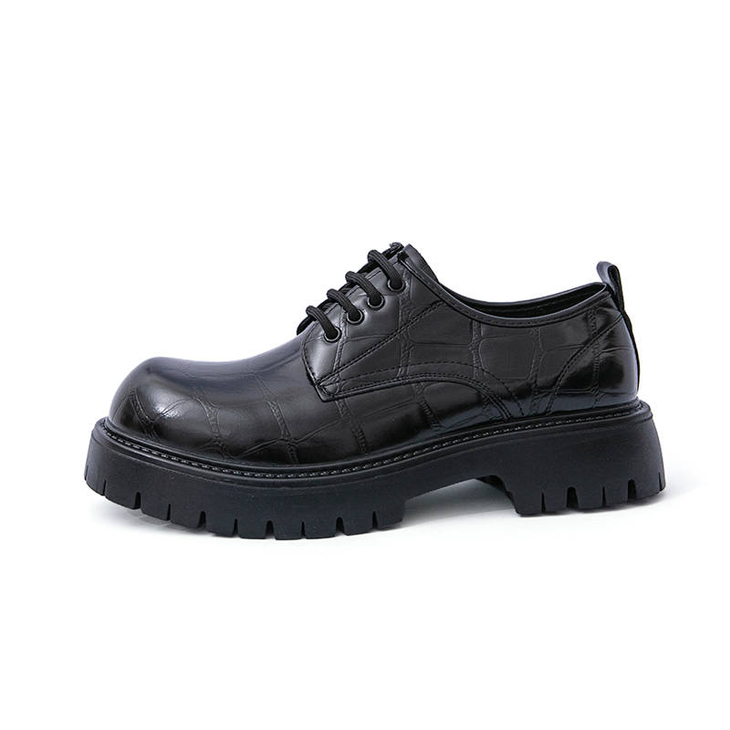 YIMINU Casual Leather Shoes Men's Low Top