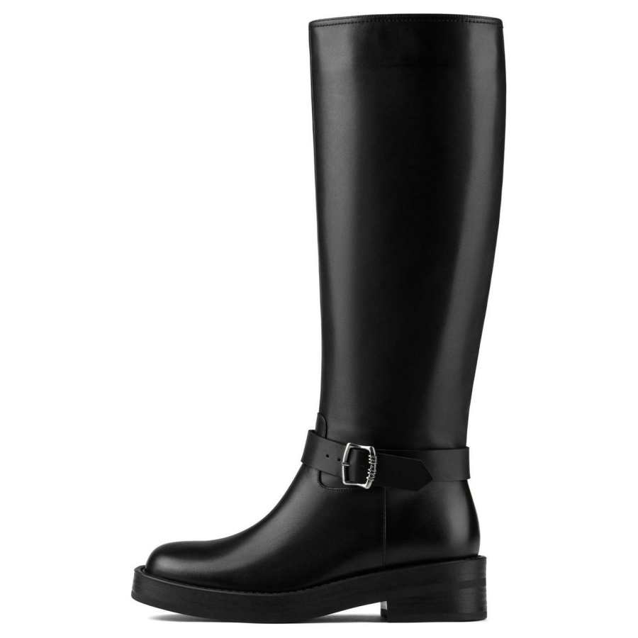 73Hours Paris Fashion Magazine Knee high Boots Women's Black