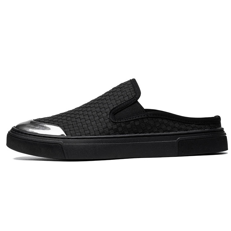 YEDANI Rubber Sole Closed Toe Slippers Men's Black