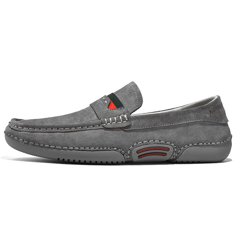 JIGONGYANG Men's Casual Shoes Men's Low Top Gray/Sand