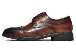 Beau Today Cow Leather Casual Leather Shoes Men's Brown