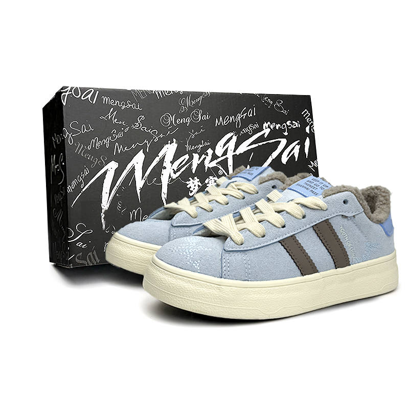 Mengsai Slip Resistant Waterproof Non Slip And Waterproof Low top Skateboard Shoes Women's Blue Brown