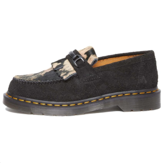 Dr.Martens Adrian Dr.Martens Snaffle Hair On Loafer 'Black Beige'