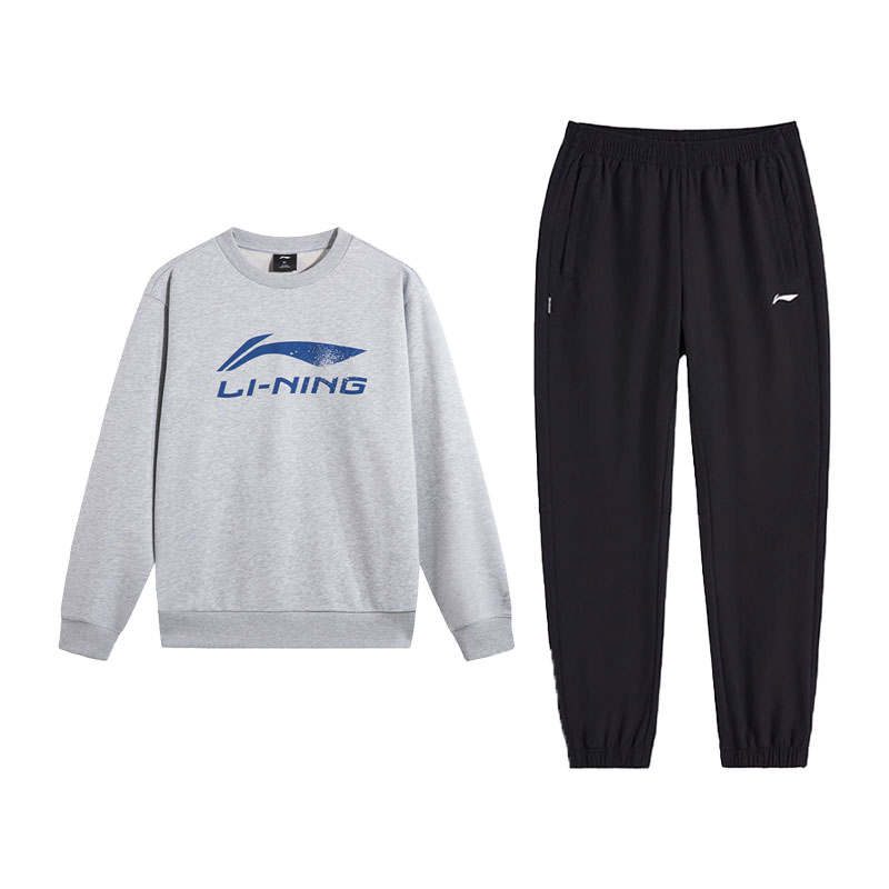 Li-Ning Li Ning Sweatshirt Sets Unisex Crew Neck Moderate