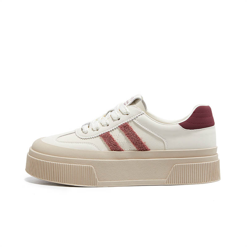 KEKAFU Artificial Leather Slip Resistant, Abrasion Resistant, Height Increasing Low top Casual Shoes Women's