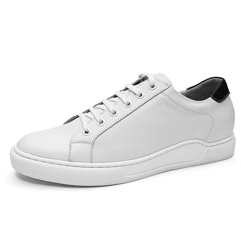 KAISER KAISER Casual Leather Shoes Men's Low Top White/Black