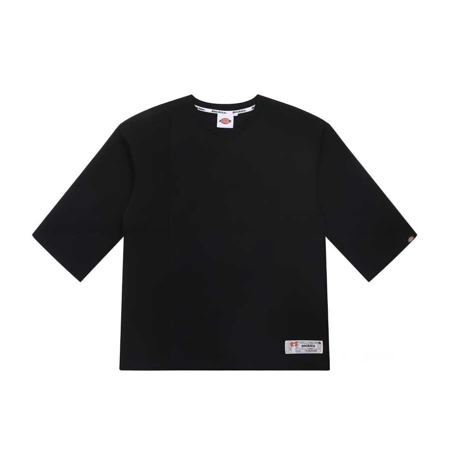 Dickies T Shirts Unisex Black Crew Neck Moderate Straight Fit