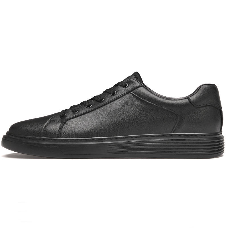 GONGNIUMEILI Cow Leather Low top Skateboard Shoes Men's