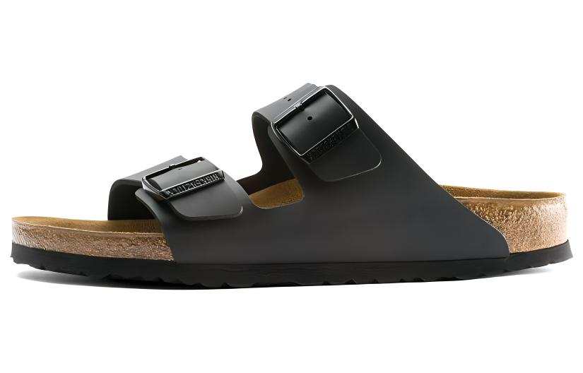 Birkenstock Arizona Quiet Slide Slippers Unisex Black Narrow