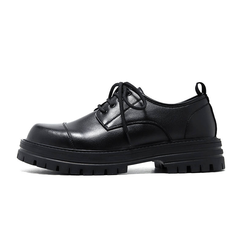 LUOMAIKE Cow Split Leather Casual Shoes Men's Black