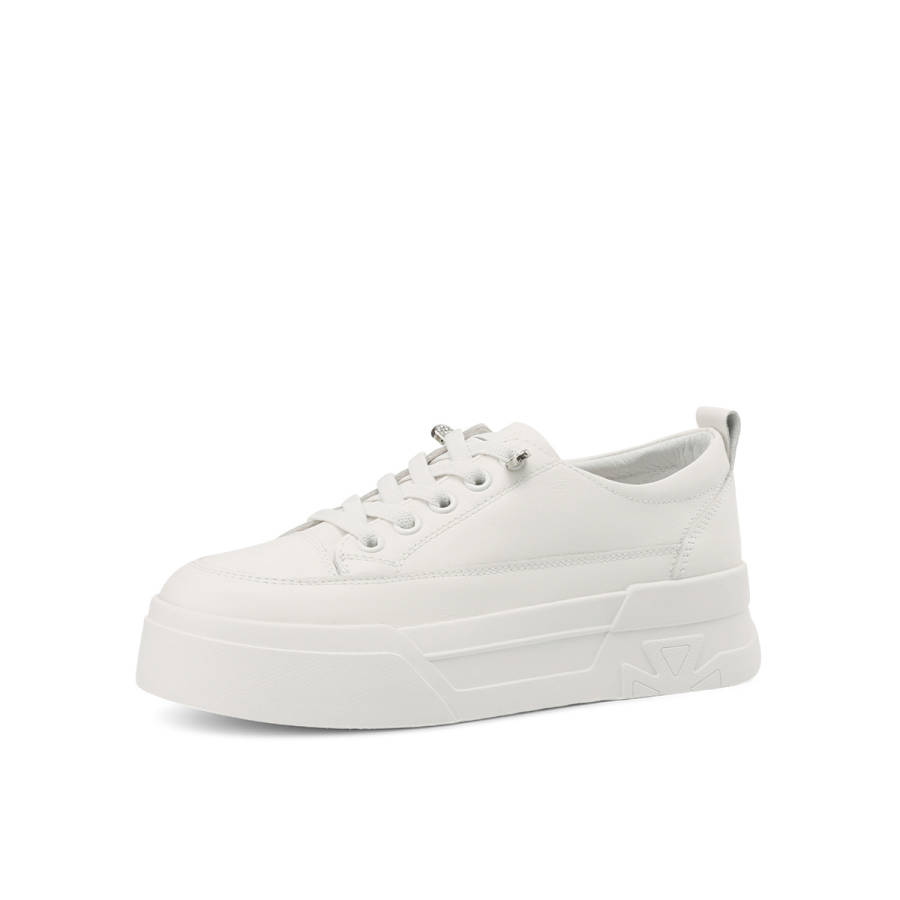 BOERDIQI Top Grain Cow Leather Fashion Trend Slip Resistant Abrasion Resistant Low top Skateboard Shoes Women's