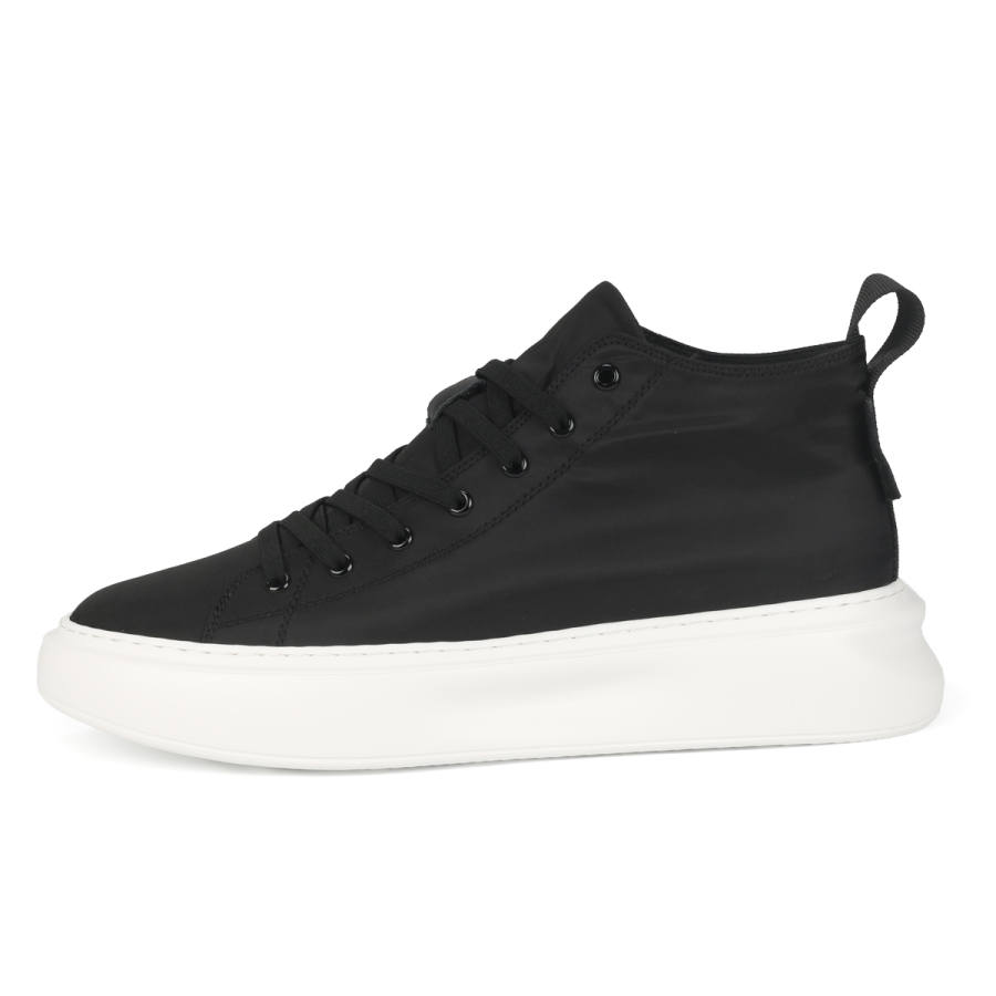 TIEKE Abrasion Resistant Breathable Abrasion Resistant Breathable Mid top Canvas Shoes Men's Black