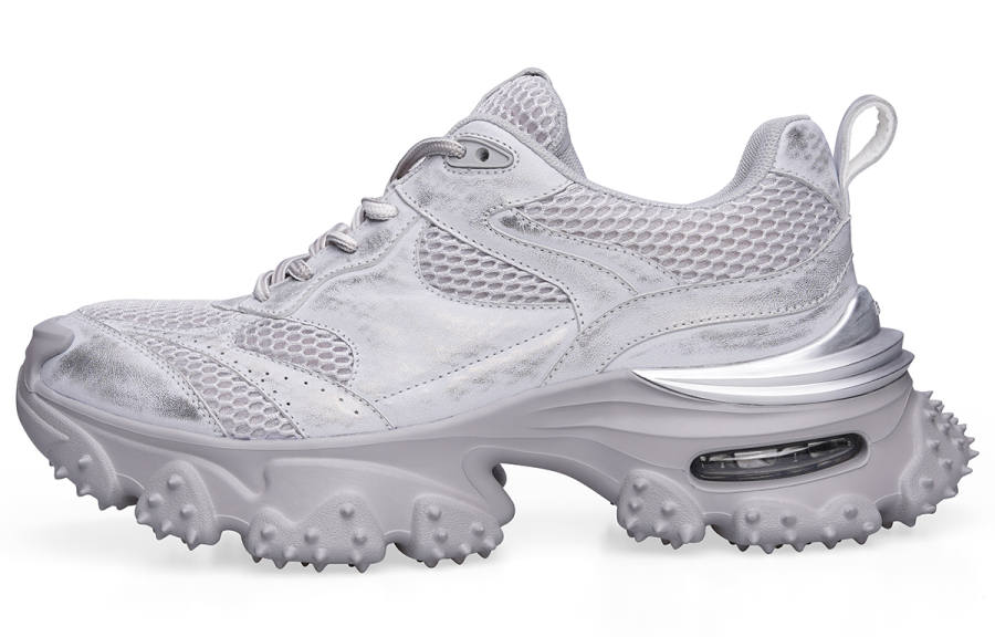 BOSSSUNWEN Low top Chunky Sneakers Men's Gray