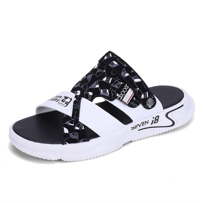 CAOZE Beach Sandals Men's Black Brown Blue