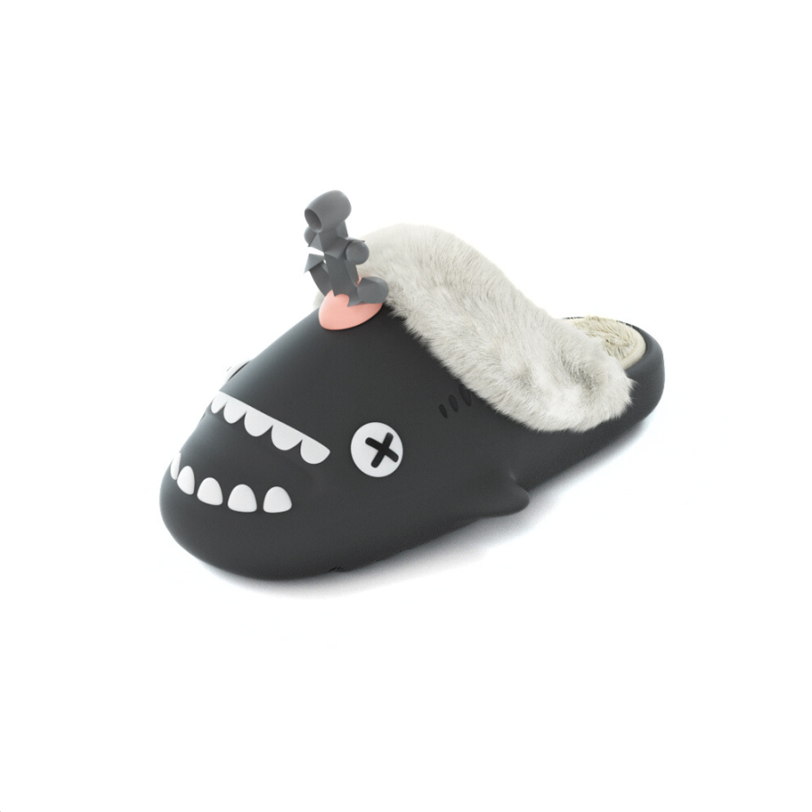 HelloSlippers Shark Winter Sharkicks Winter Boat Anchor, Closed Toe Slippers Open Toe Unisex
