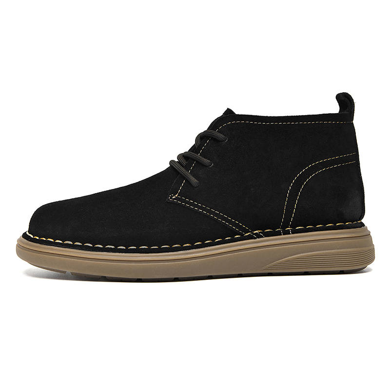 SEPTWOLVES SEPTWOLVES Cow Split Leather Short Combat Boots Men's
