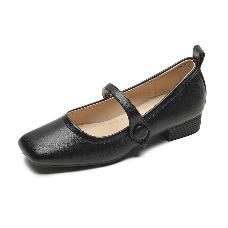 QITUMAUL Microfiber Leather Mary Jane Shoes Women's