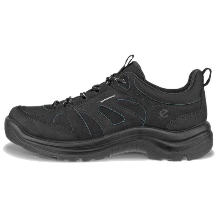 Ecco Leather Fashion Trend Low top Outdoor Shoes Women's Black