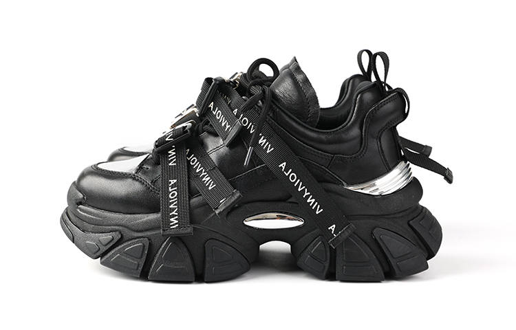VINYVIOLA VINYVIOLA Cow Leather Chunky Sneakers Women's