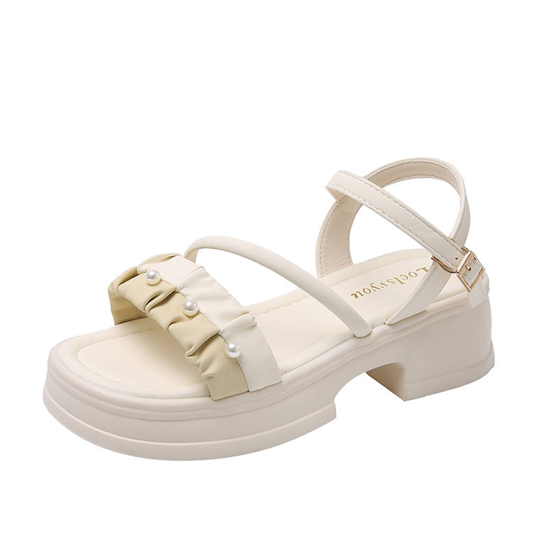 NANJIREN Pu One Strap Sandals Women's