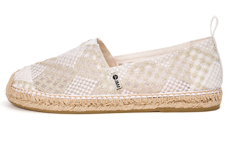 Joy&Mario Espadrilles Women's White/Apricot/Black