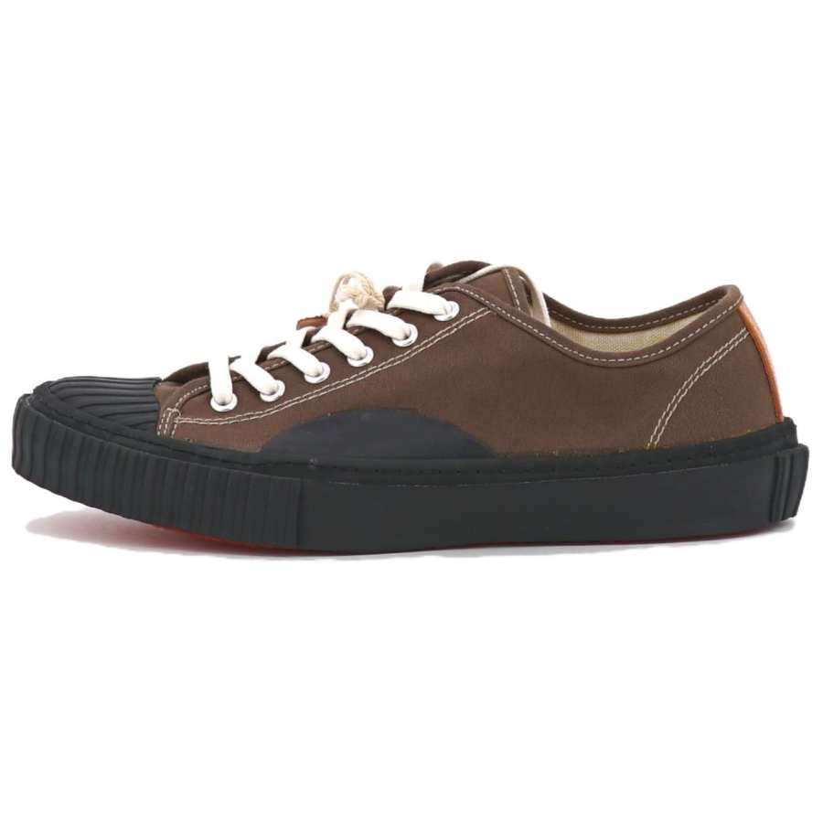 Alternative Country Low top Canvas Shoes Unisex Dark Brown