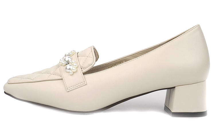 RANDA Pu Block Heel High Heels 4.5cm Women's