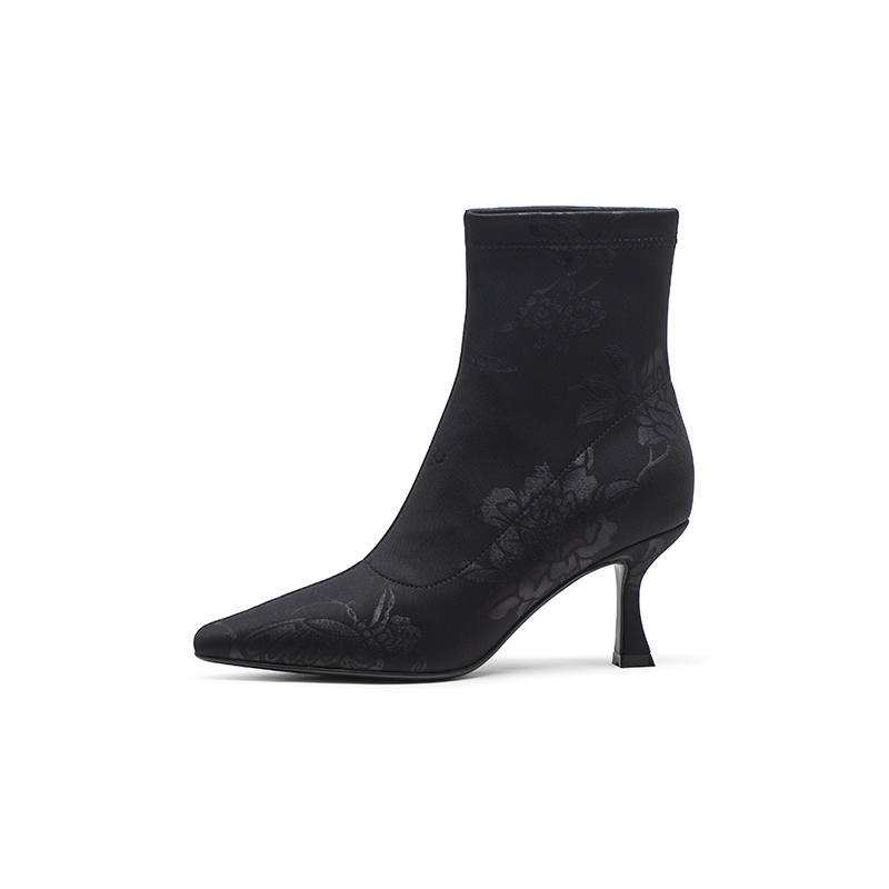 Coup De Foudre Fabric Ankle Boots 7.5cm Women's