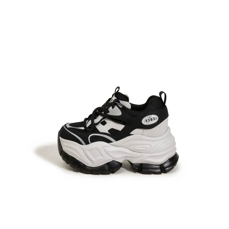 MILANLIANGE Cushioning Abrasion Resistant Lightweight Low top Chunky Sneakers Women's