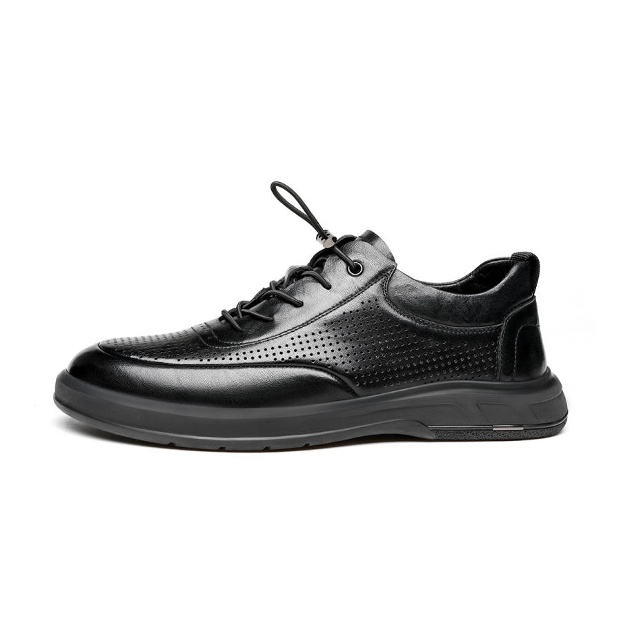 Millies MILLIE'S Top Grain Cow Leather Abrasion Resistant Breathable Low top Casual Shoes Men's Black
