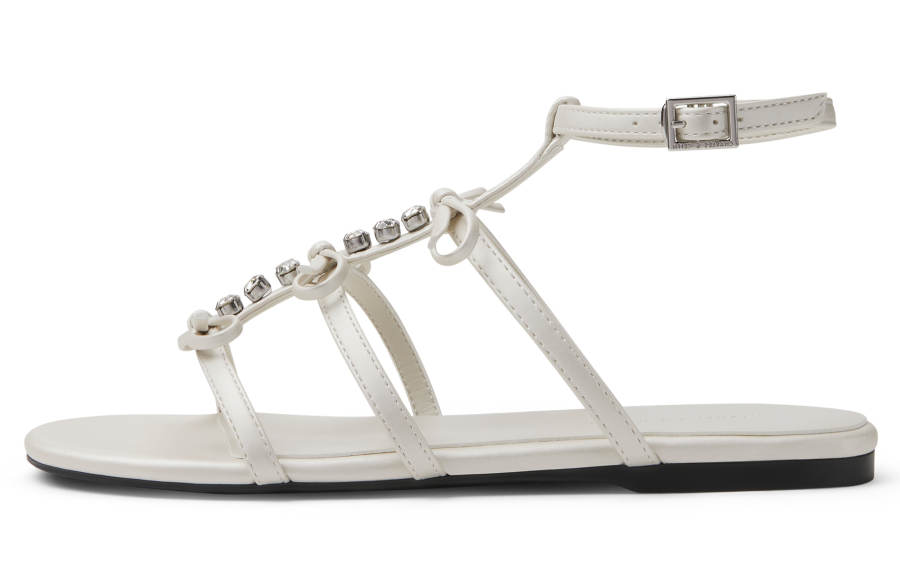 CHARLES&KEITH Small Ck Pu One Strap Sandals 1.5cm Women's