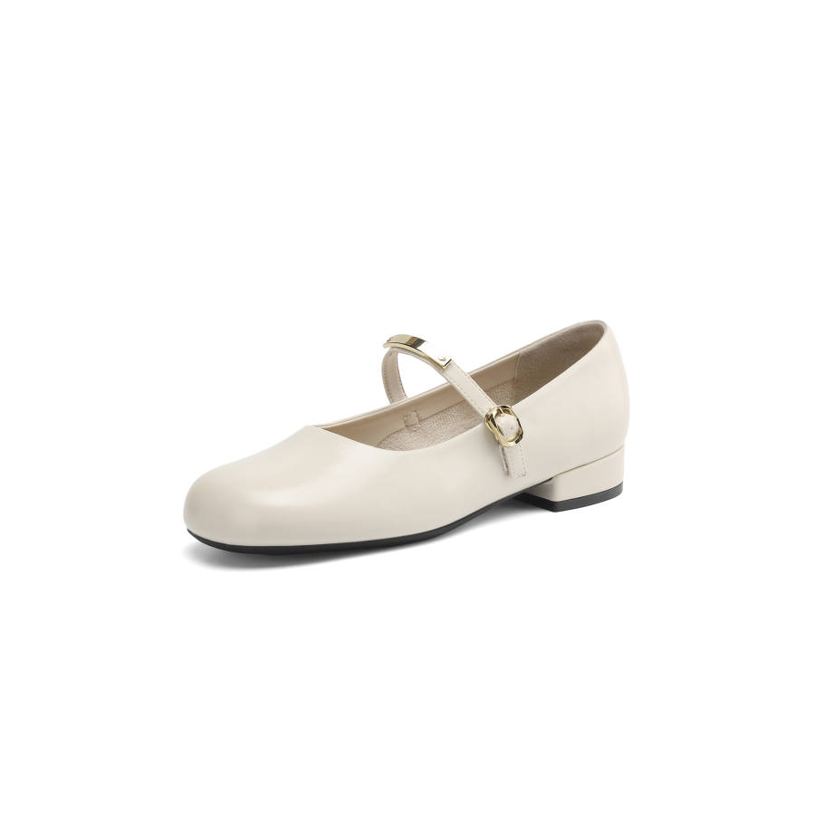DAPHNE DAPHNE Pu Chunky Heel Mary Jane Shoes Women's