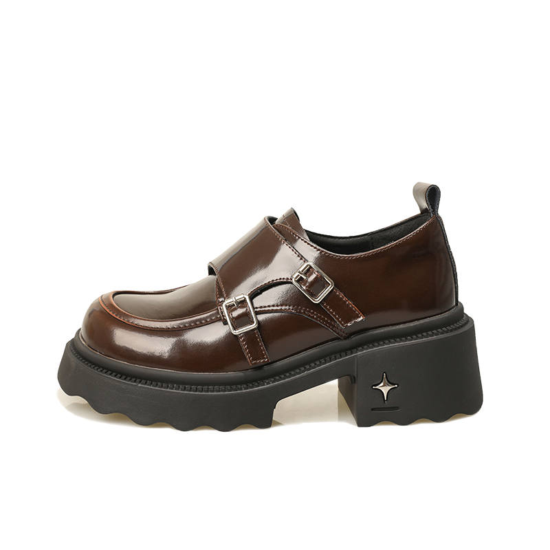 BOJUEMAO Cow Split Leather Casual Shoes Women's