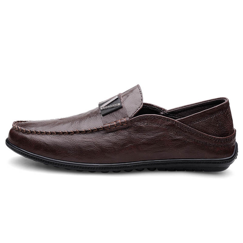 GONGNIULEITING Top Grain Cow Leather Casual Shoes Men's