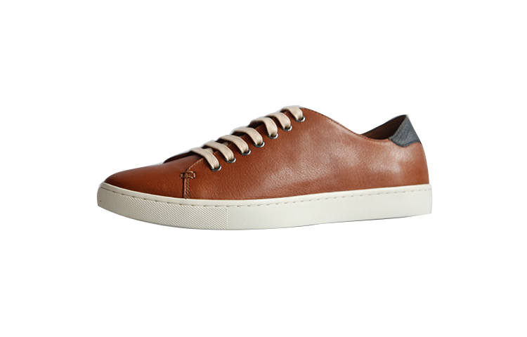 TIMOTHY&CO. Top Grain Cow Leather Low top Casual Shoes 2cm Men's Brown