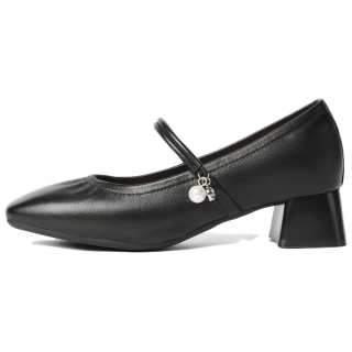 Senda Mary Jane Shoes Women's Ecru, Black