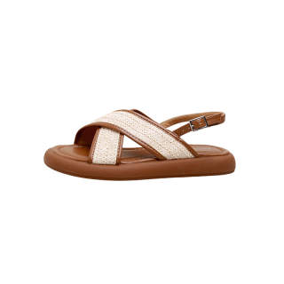 CAOT Microfiber Leather One Strap Sandals Women's Box