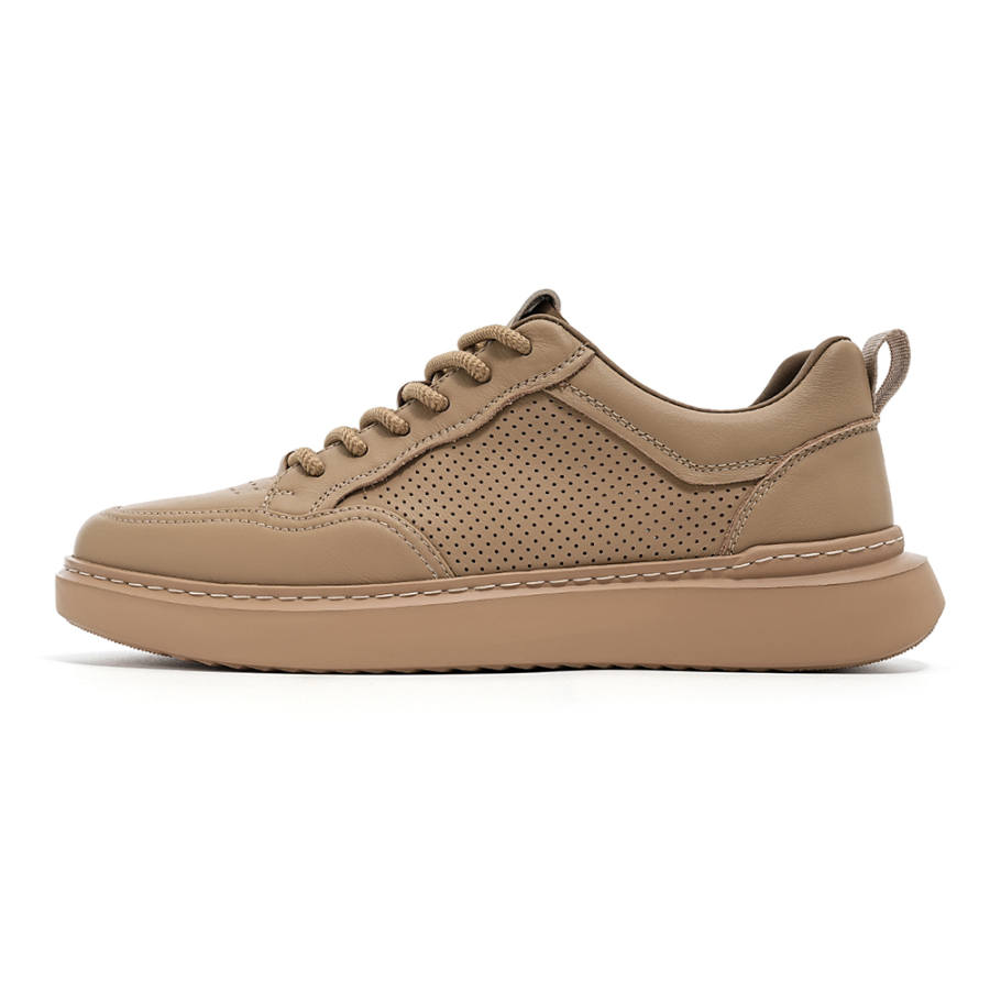 C°BANNER Cow Leather Low top Skateboard Shoes Men's Apricot
