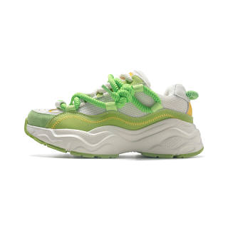 GUQUE Stars Collection Low top Chunky Sneakers Unisex Beige Green