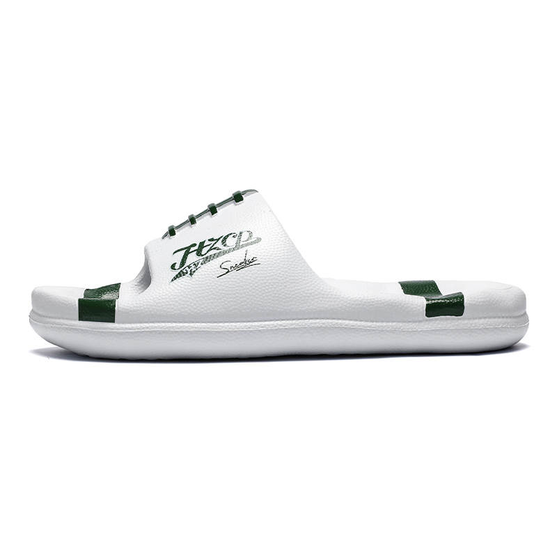 HZCP Ballspark x HZCP Graffiti Slip Resistant Odor Resistant Abrasion Resistant Slide Slippers Unisex White