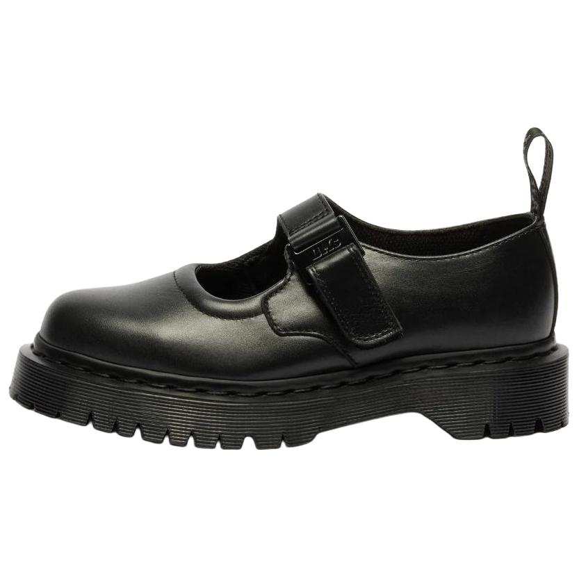 Dr.Martens TECH MONO Leather Platform Mary Jane Shoes 3.5cm Women's Black