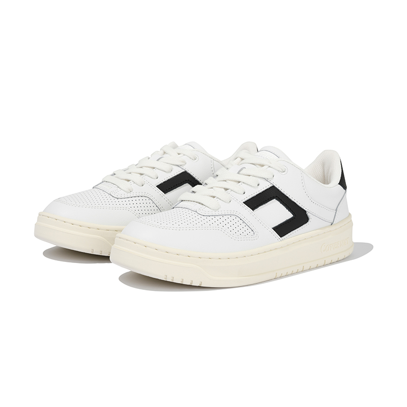COVERNAT Fashion Trend Casual Shoes Unisex Black White