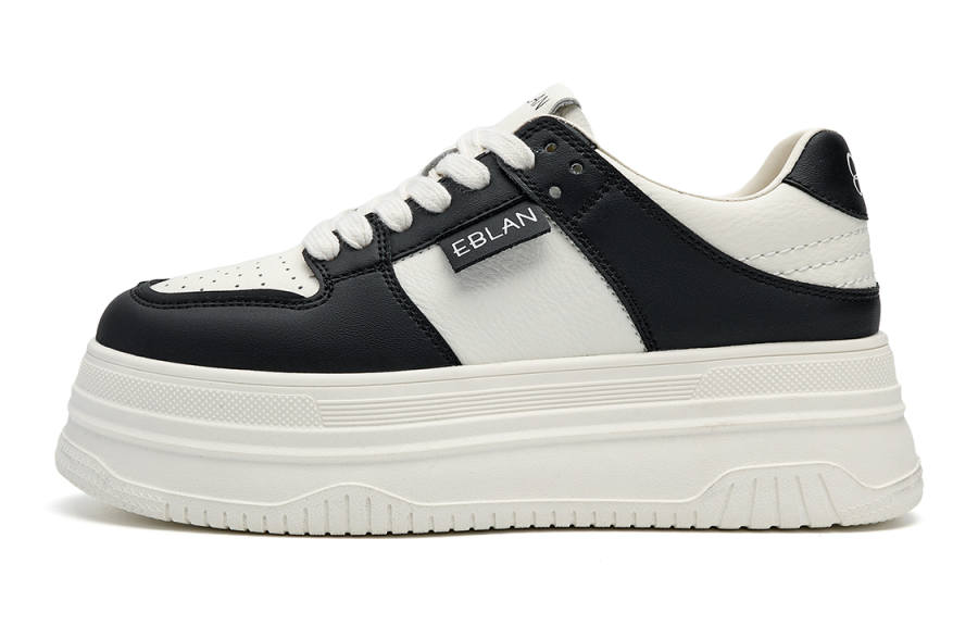 EBLAN Synthetic Leather Low top Casual Shoes Women's Black