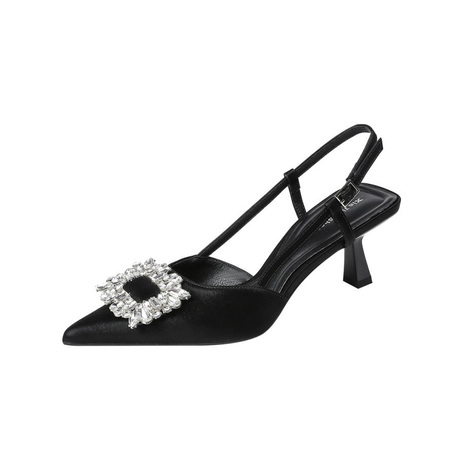 TATAYA Microfiber Leather Slim Heel High Heels Women's