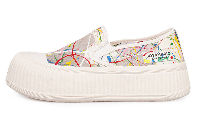 Joy&Mario Fabric Low top Platform Shoes 3.5cm Women's