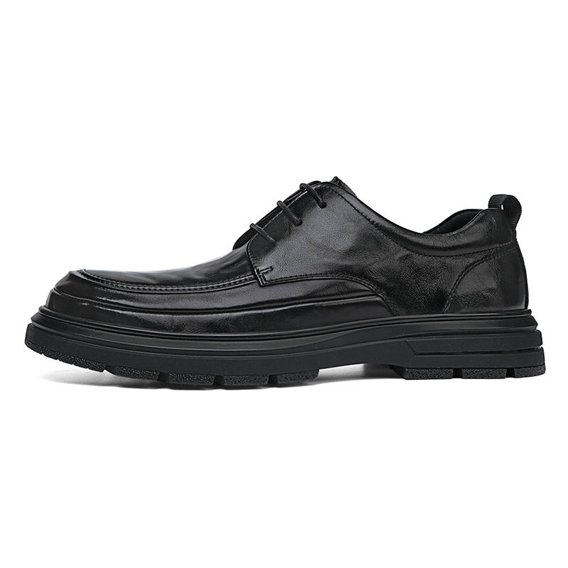 SEPTWOLVES Top Grain Cow Leather Dress Shoes Men's Black